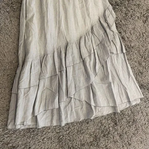 Ulla Johnson Oletha Dress In Gris Cotton Midi Size 6